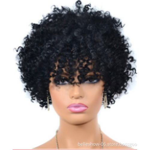 Xin Si kinky straight vendor weavons and braided extension smiling mannequin display synthetic ombre short curly wigs